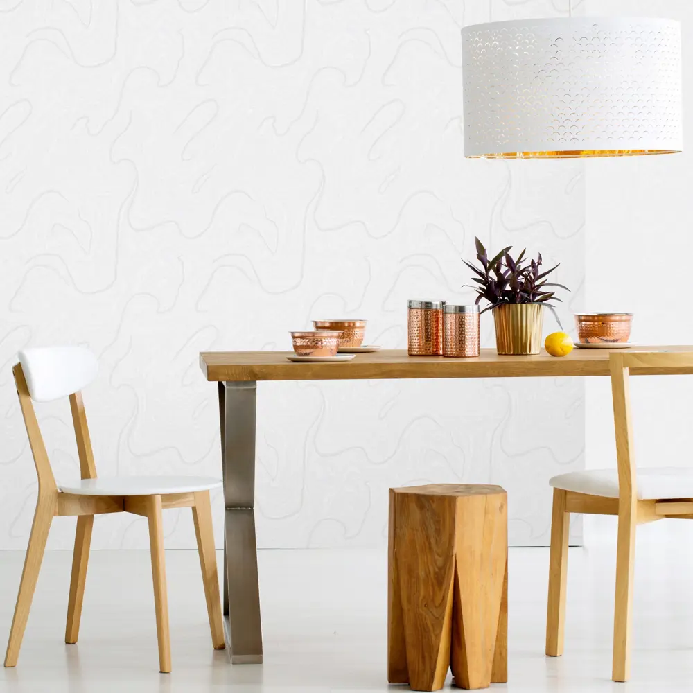 Santreyd Erismann Lena - Флизелиновые обои белого цвета для стильного интерьера 89372640 STLM-1368430 - Вид №4