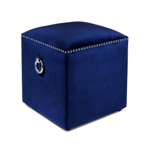 700412-80 ABHIKA ПУФ КЛАССИЧЕСКИЙ С ШПИЛЬКАМИ BLUE