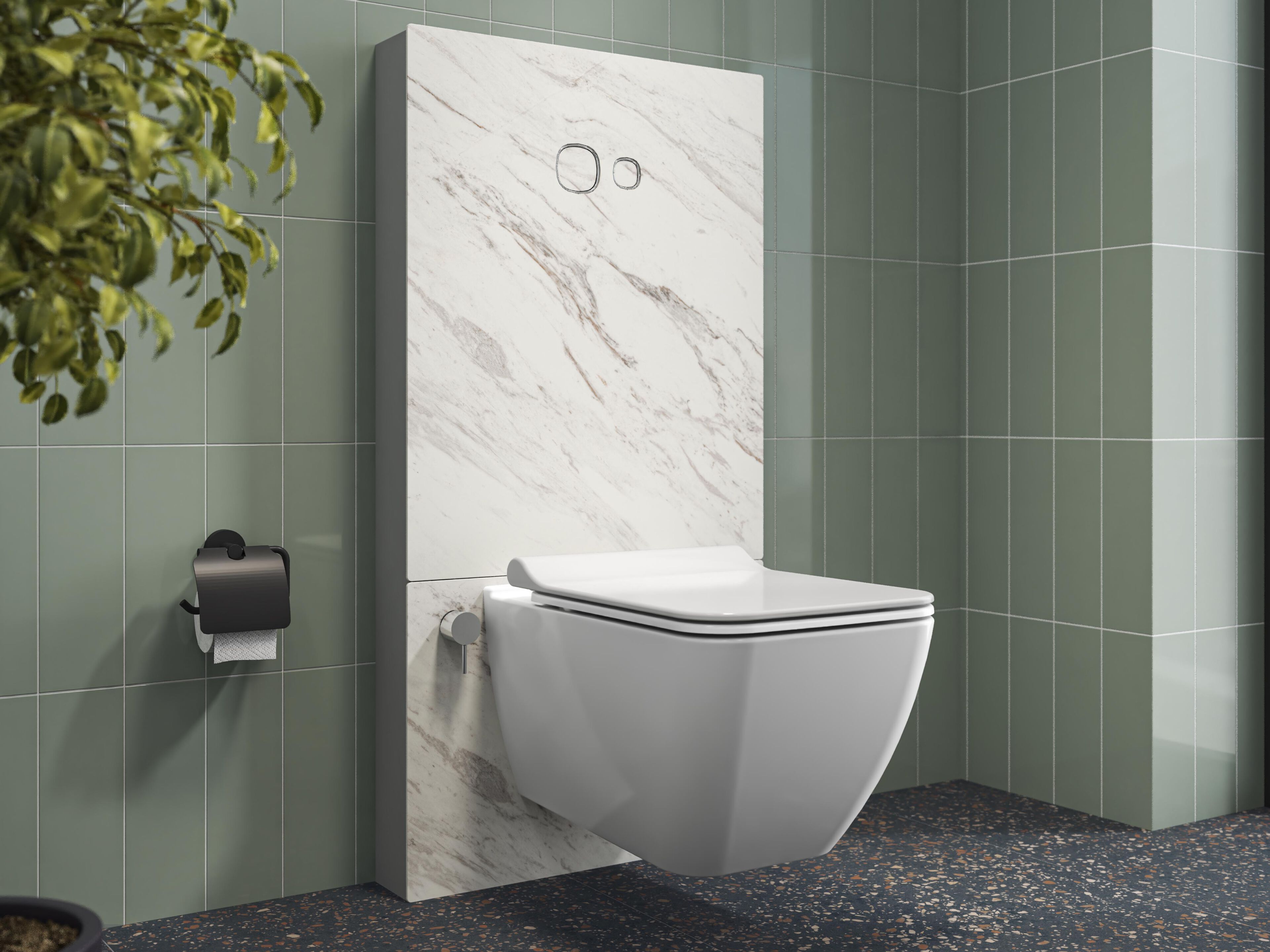 Моноблочный подвесной туалет из розового дерева и фарфора Kaleseramik сантехника ARCH-00131818