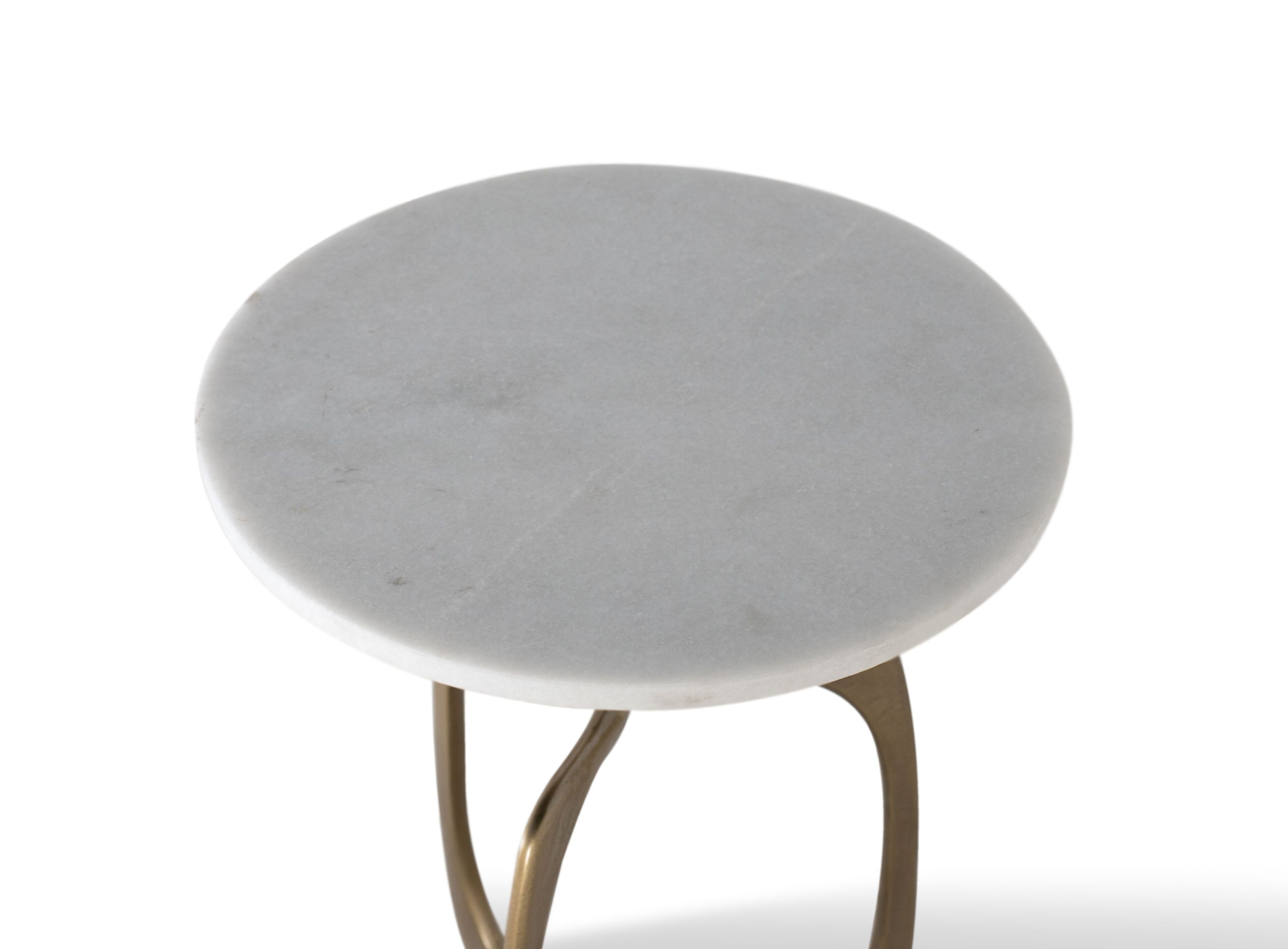 Высокий круглый мраморный журнальный столик Giner y Colomer 1605 ARCH-00044569 - Вид №1