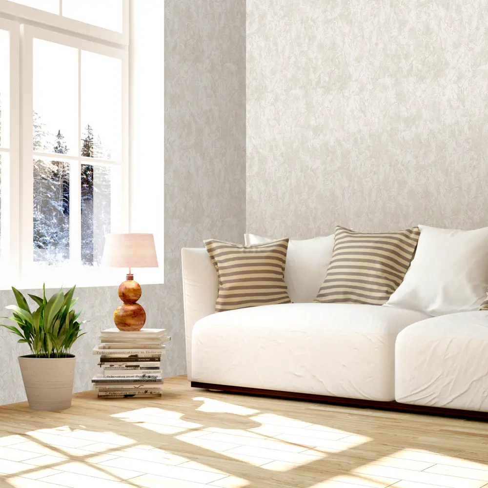 ATELIERO Метелица - флизелиновые обои под покраску бежевые 89091857 STLM-0078297 - Вид №3