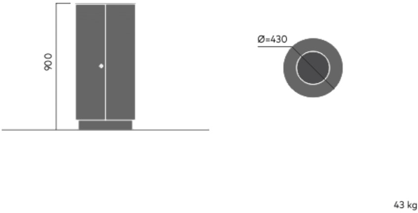 VESTRE Урна для мусора из оцинкованной стали April sun-id-1511740 - Вид №6