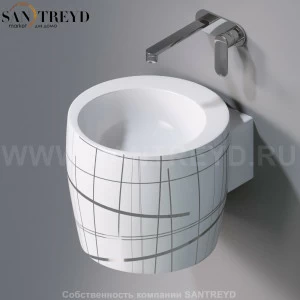 L102T0R0V1.415P Подвесная раковина настенная круглая A. e T. Italia SPOT белая