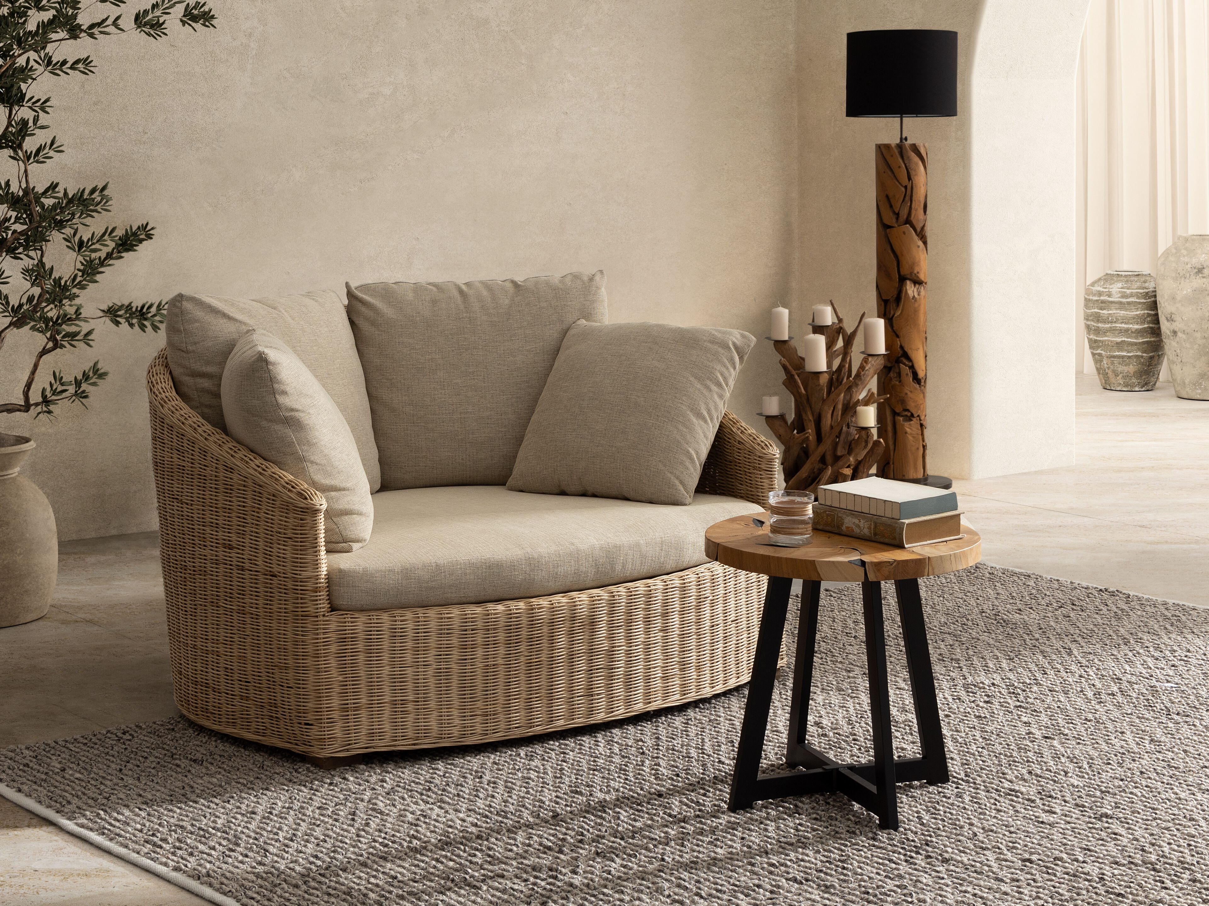 Садовая кровать из ротанга BIZZOTTO Кадис ARCH-00127064 - Вид №3