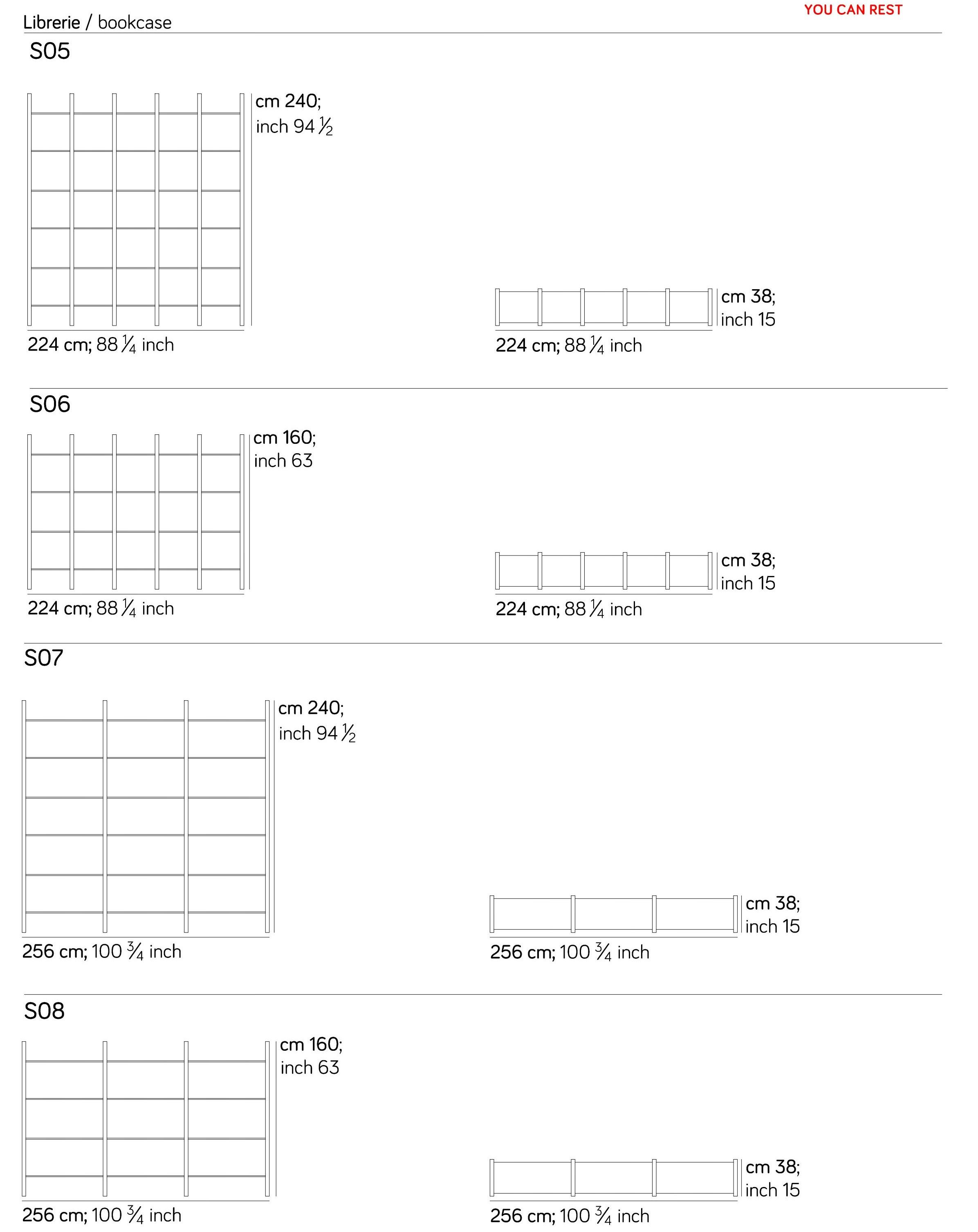 Деревянный секционный книжный шкаф Amura система мнение 1 ARCH-00024142 - Вид №11