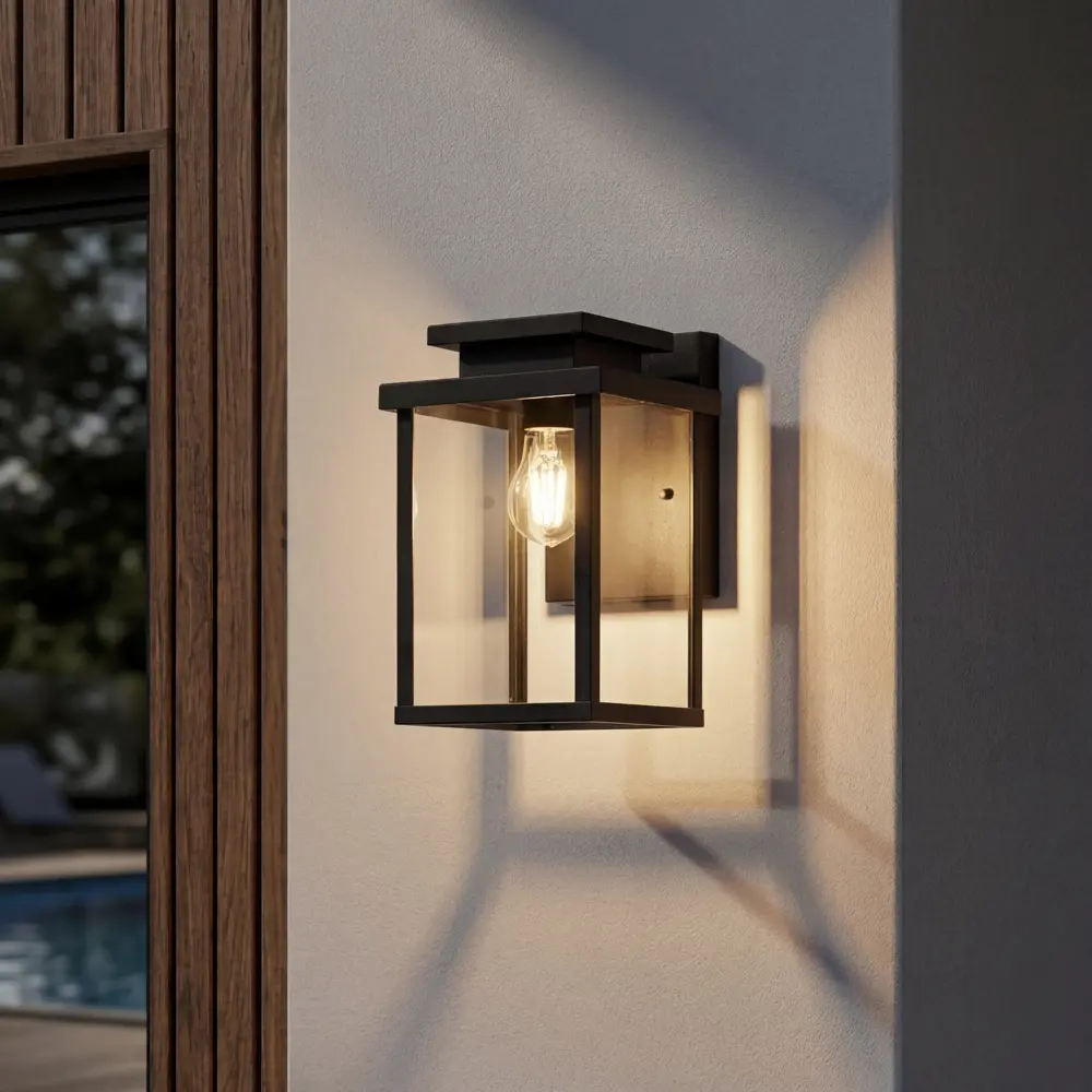 Светильник уличный настенный KREAFORTA Bulaon 60 Вт IP44 цвет черный STLM-2029652