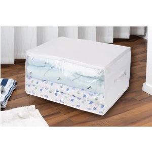 Чехол для хранения с крышкой KONSENSA полиэстер белый