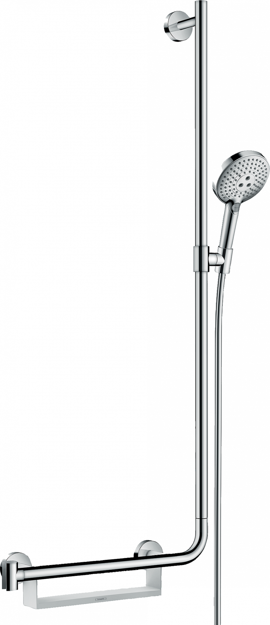 26327000 Raindance Select S Душевой набор 120 3jet EcoSmart 9 л / мин со штангой 110 см справа Hansgrohe 