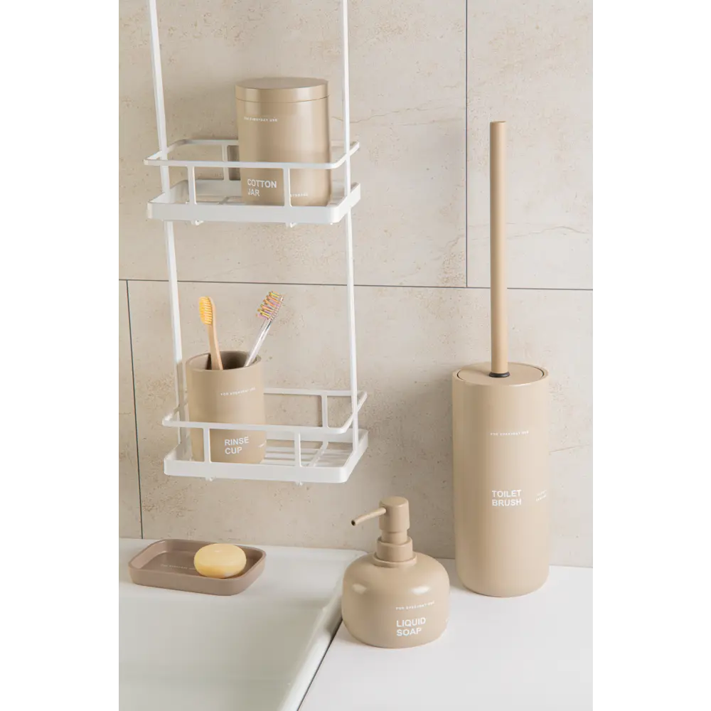 Контейнер для ватных дисков Vidage Kitba цвет бежевый STLM-2017532 - Вид №3