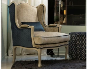 SCAPPINI & C Кресло Bergere из ткани с подлокотниками  9196p