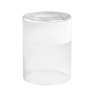 Плафон для люстры Nina Glass Цилиндр E27 стеклянный прозрачная полоса цвет белый