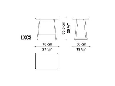 Деревянная прямоугольная тумбочка Maxalto Recipio ' 14 ARCH-00106495 - Вид №2