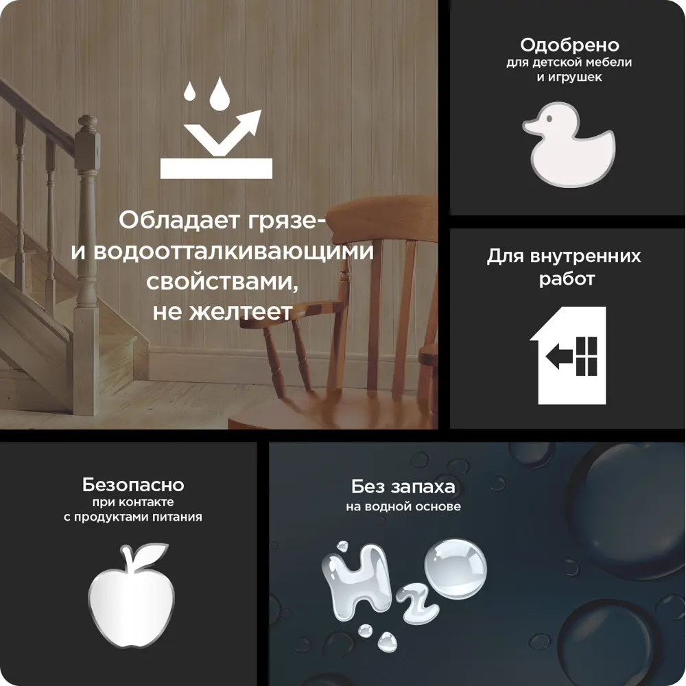 PINOTEX Aqua Lacker - термостойкий лак для бань и саун, бесцветный 9 л 86543733 STLM-0069867 - Вид №5