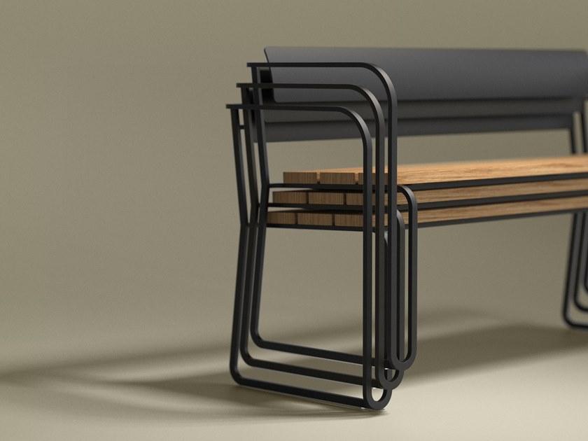 Nola Industrier Складная скамья из стали и дуба  U40-01, u40-01 / 2  - Вид №5