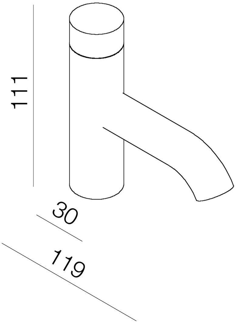 rvb Смеситель для раковины на столешнице с одним отверстием Tune 4595.--.33 - Вид №1