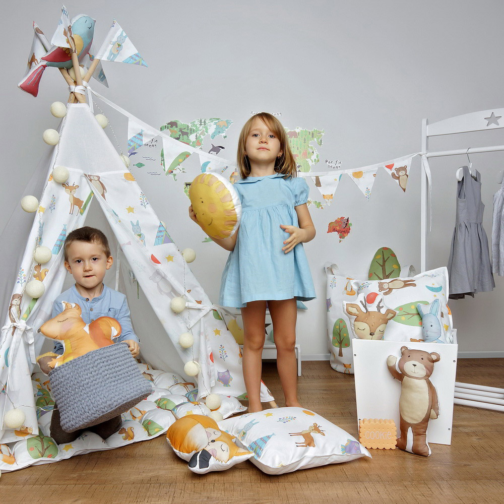 Деревянный ящик для игрушек, белый со звездочкой VAMVIGVAM  282039 Белый Santreyd  - Вид №8