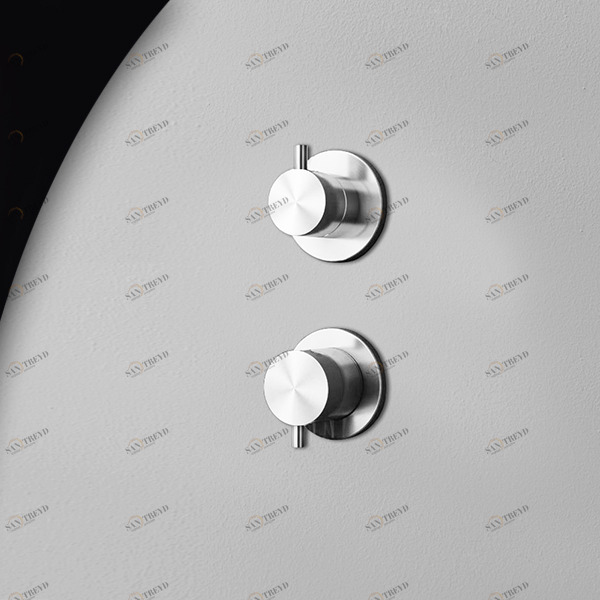 Смеситель для душа сталь глянцевая Hiro Radomonte HIR9L