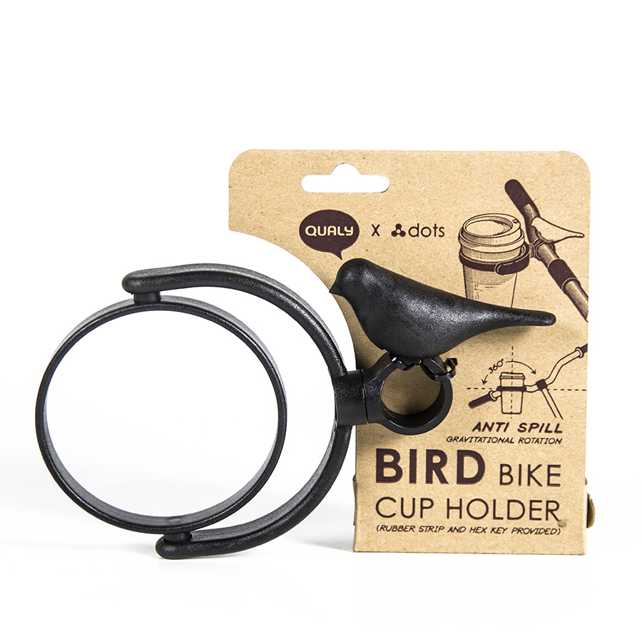 QLX20010-BK Держатель для стаканов bird, черный Qualy  - Вид №7