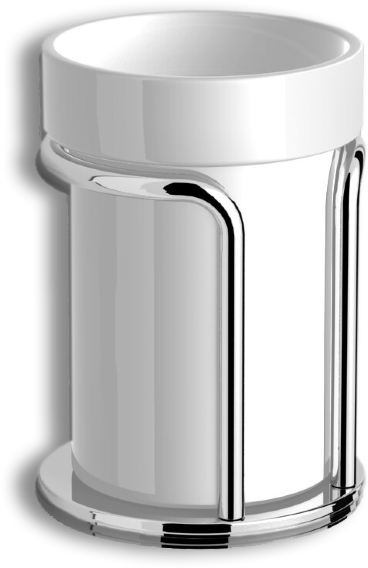 10913A Стакан ACCESSORIES настольный цвет хром LANGBERGER Accessories, ALSTER