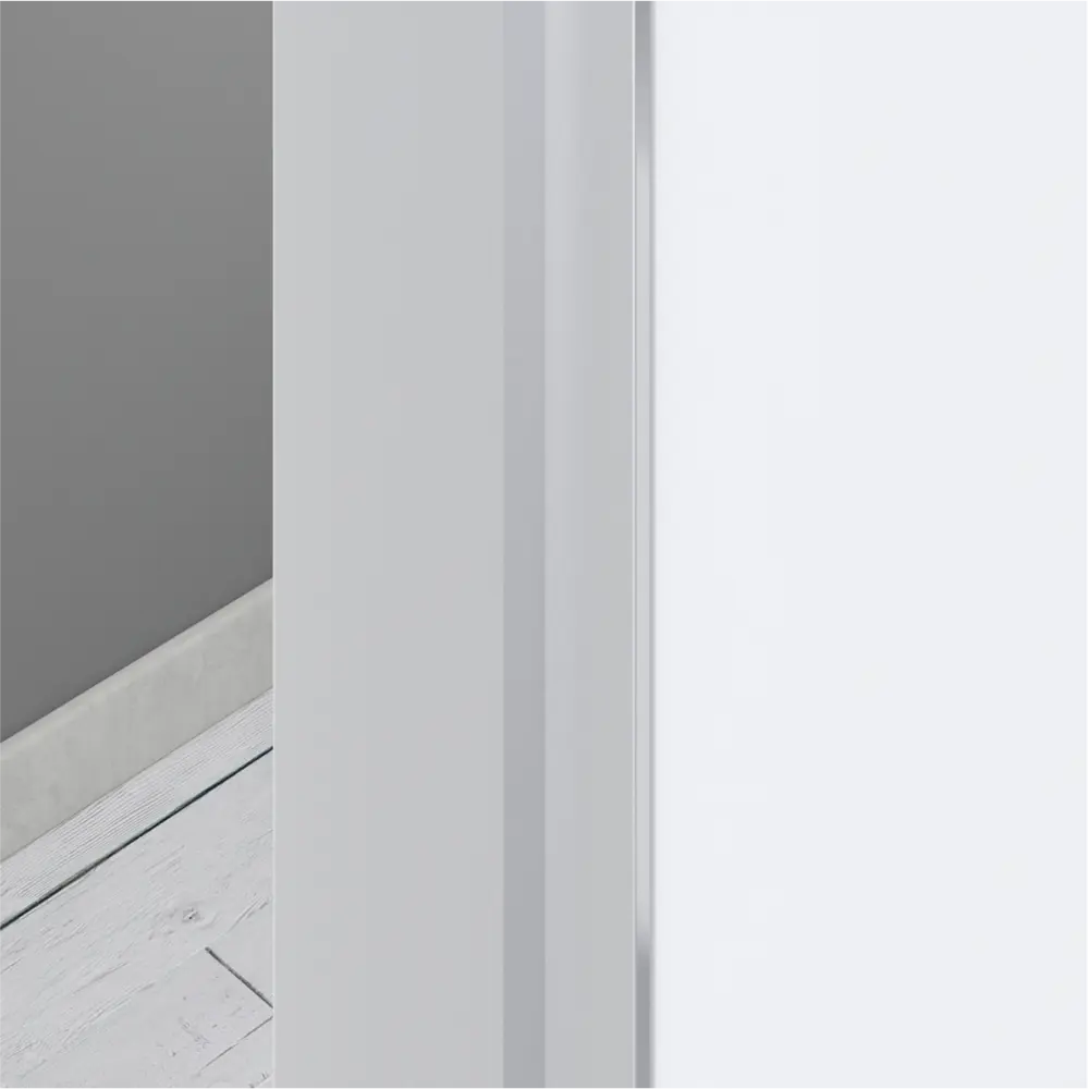Дверь межкомнатная глухая без замка и петель в комплекте Invisible 80x200 см обратное открывание левое цвет белый 89367201 STLM-2054858 VFD  - Вид №3