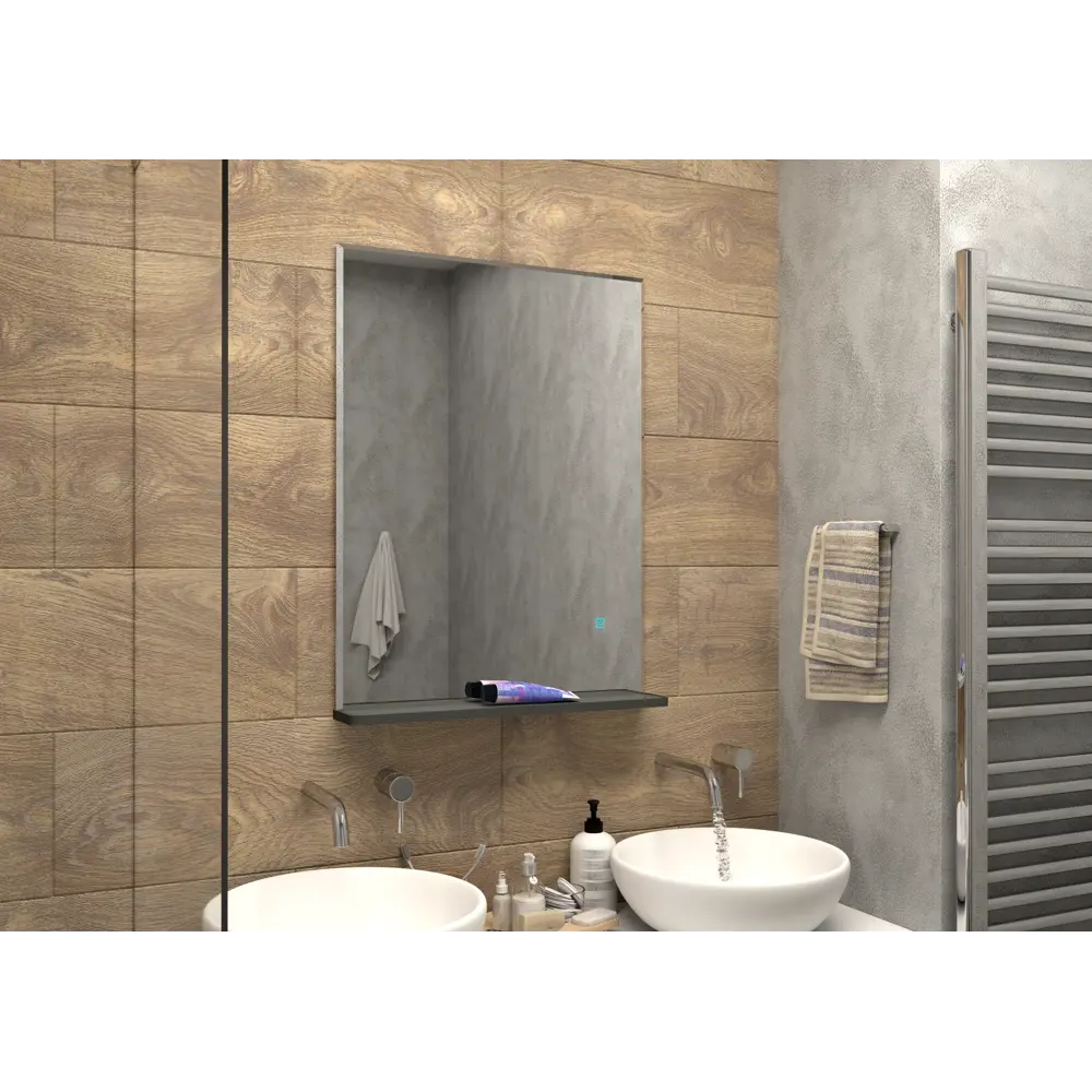 Зеркало для ванной с подсветкой Murano Grey Led 60х80 см Santreyd Зеркало с LED-подсветкой STLM-2070070 - Вид №7