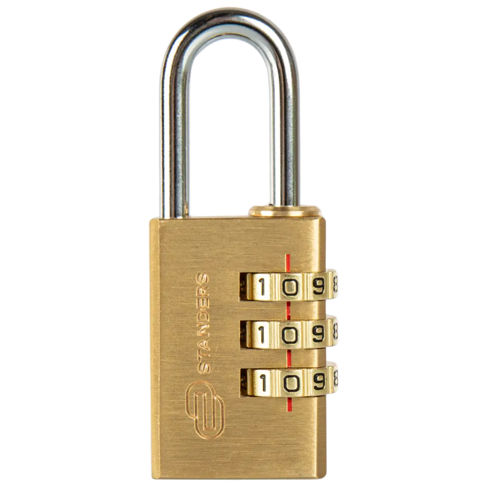Замок кодовый Standers 30 мм, латунь STLM-2195283