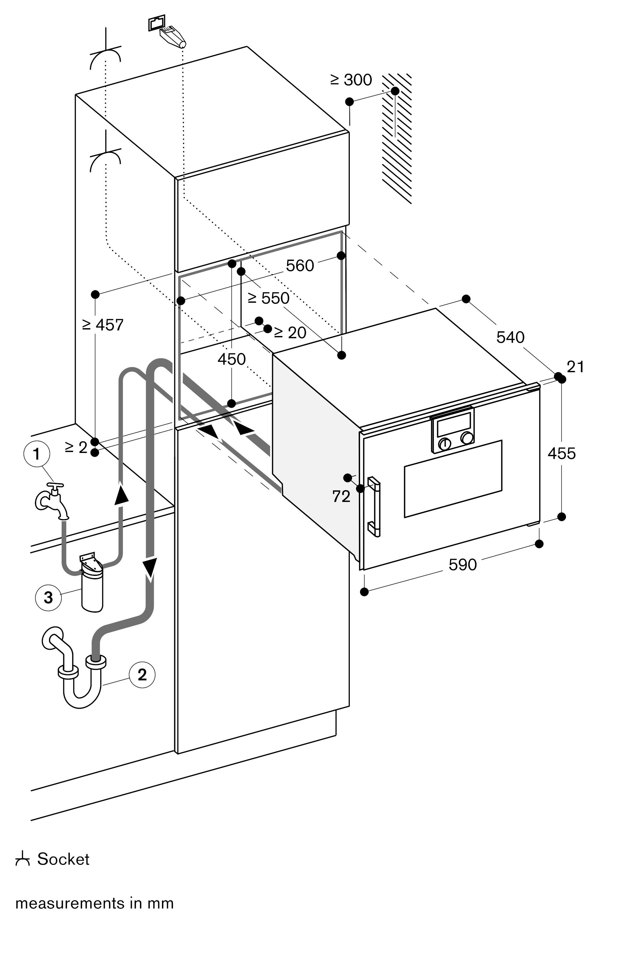 Встроенная комбинированная Паровая печь класса а GAGGENAU серия 200 ARCH-00023910 - Вид №4