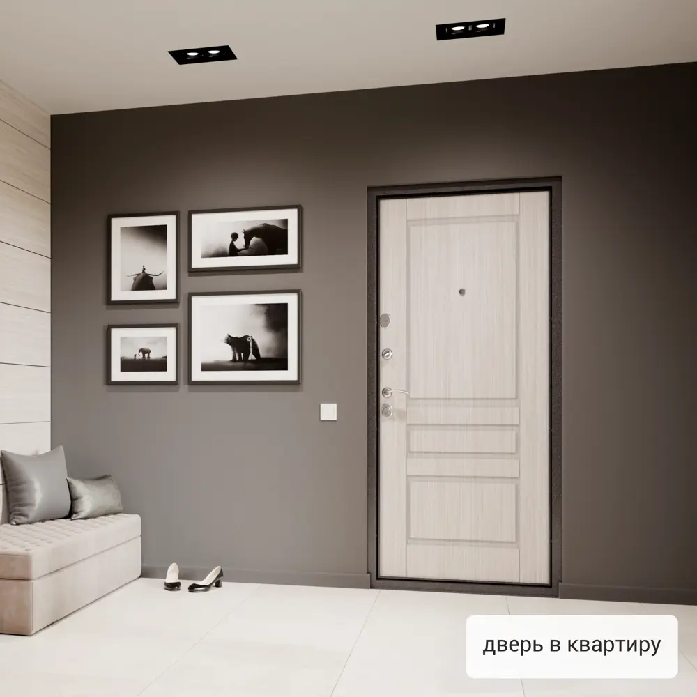 Дверь входная металлическая Страйд Летиция 860 мм правая цвет перламутр TOREX STLM-2166774 - Вид №17