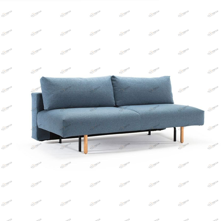 Диван Frode с ножками Stem из светлого дерева, голубой Innovation Living FRODE525