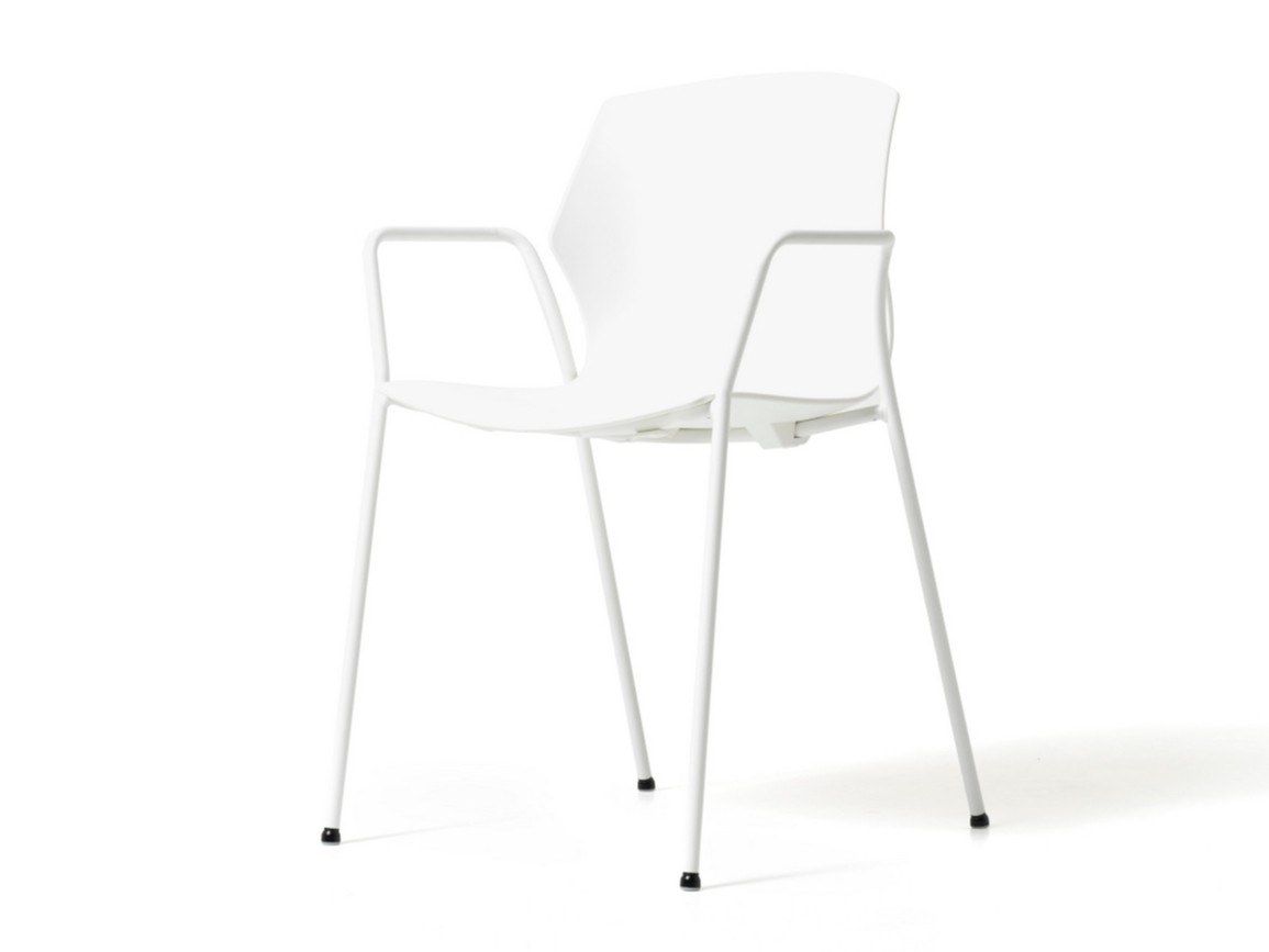 Полипропиленовый стул для конференций с подлокотниками Diemme No Frill ARCH-00112451 - Вид №1