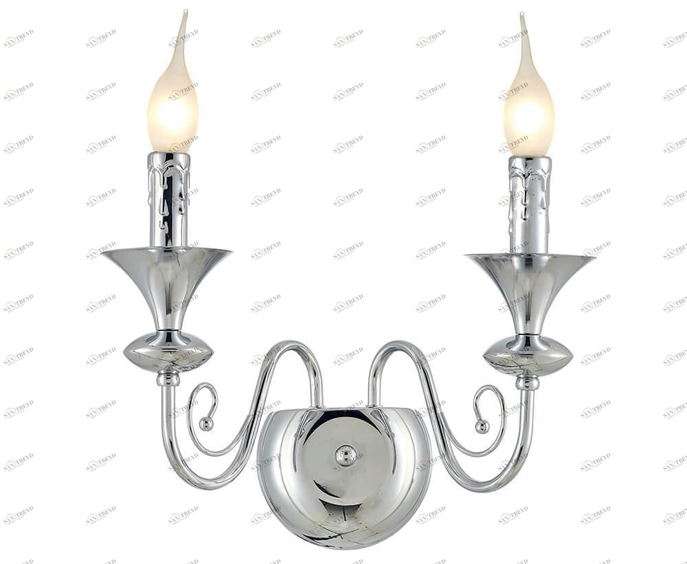 Бра настенное серебристое хром Seven Fires "Констанция" 77307.02.03.02 SEVEN FIRES СВЕЧА 00-3931572 Хром 