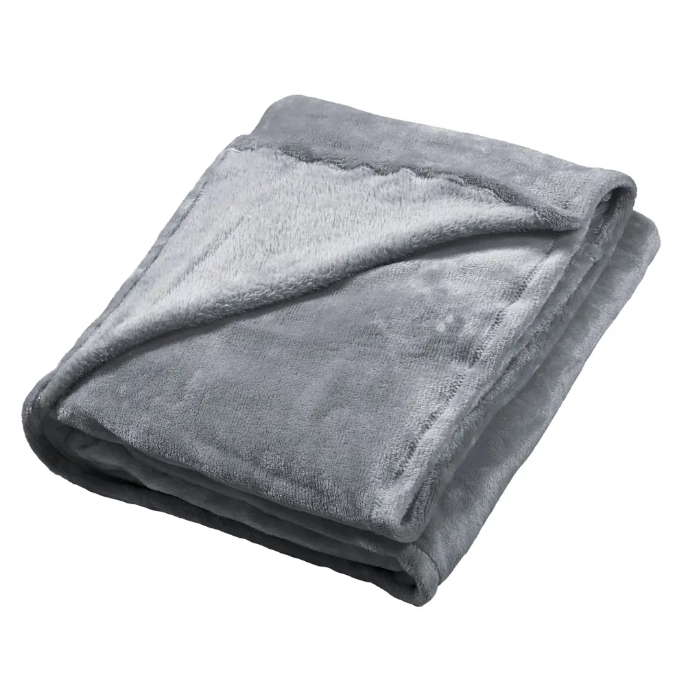 Плед 150x200 см микрофибра цвет серый Santreyd Плед Микрофибра STLM-2079830 - Вид №2