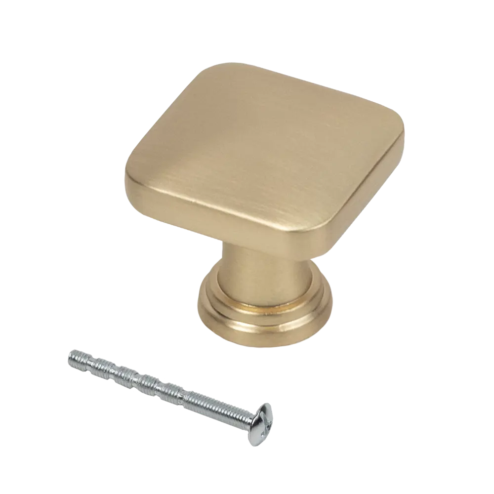 Мебельная ручка-кнопка KONSENSA Тея 2.9x2.75x2.9 мм золотая STLM-2064754 - Вид №4