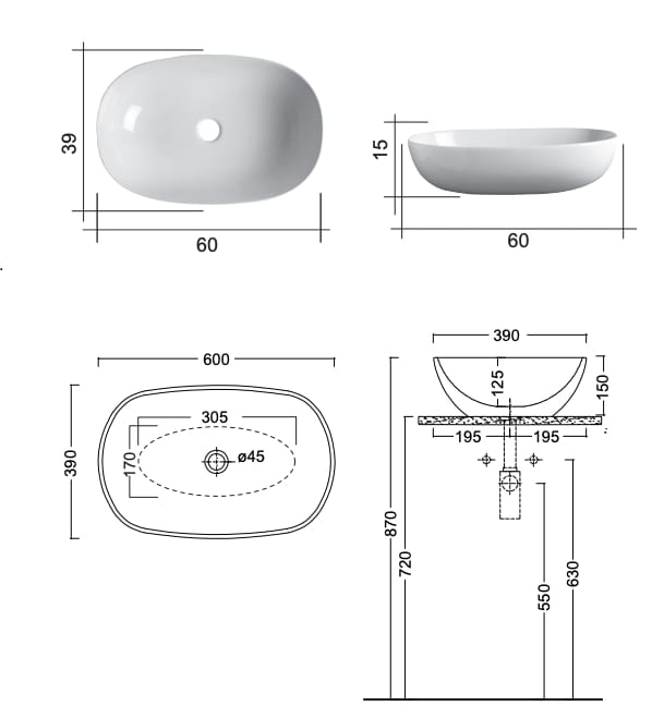 Керамическая столешница Nic Milk ARCH-00111095 - Вид №5