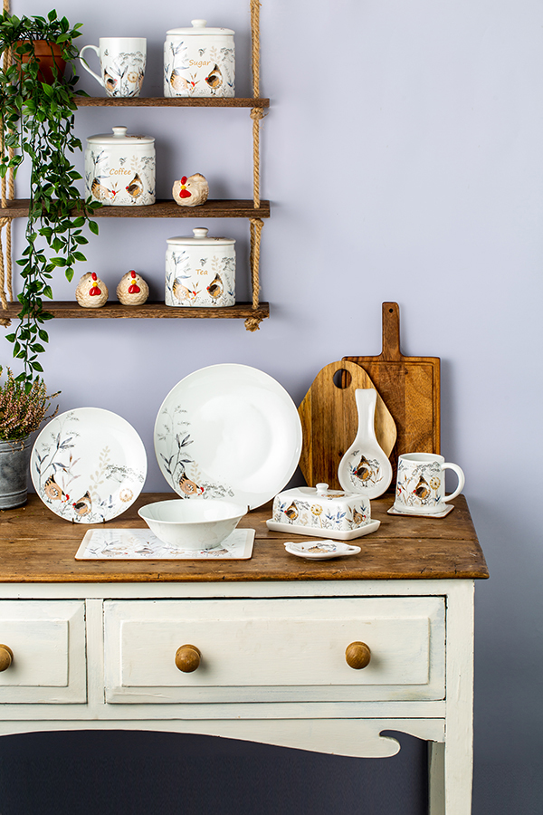 P_0059.625 Набор из 4 сервировочных ковриков country hens Price&Kensington  - Вид №3