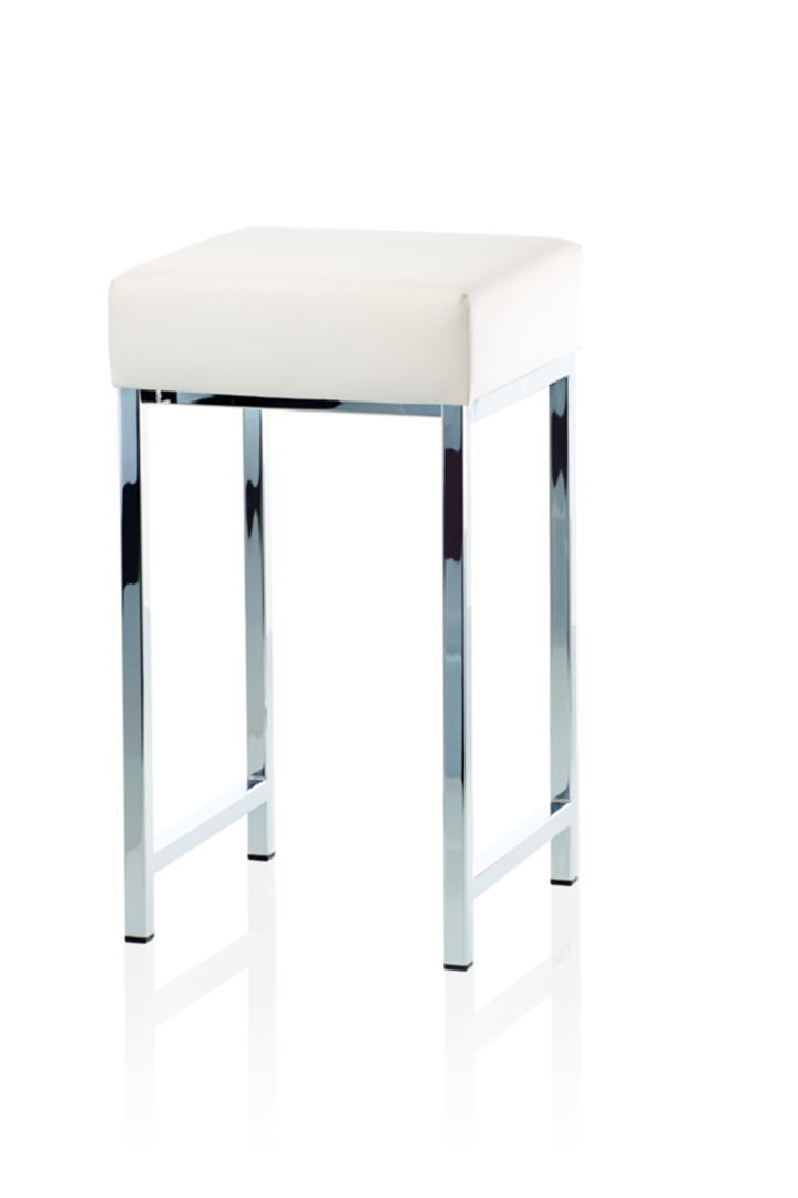 Табурет DW 64 DECOR WALTHER Хром / Сиденье белое 502804 