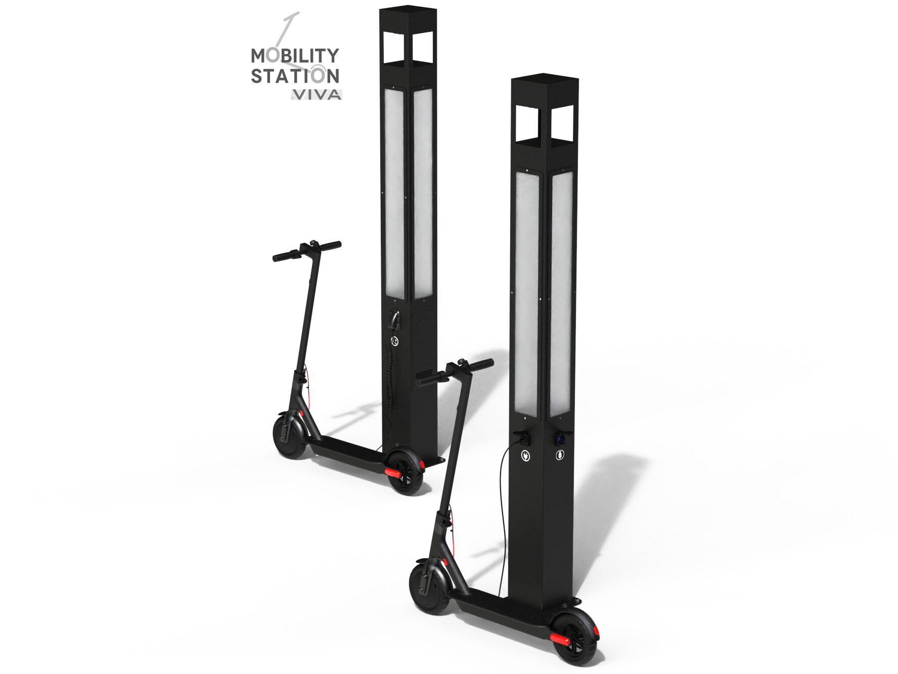 Зарядная станция для скутеров EUROCOMITALIA URBAN MOBILITY STATION ARCH-00078065 - Вид №1