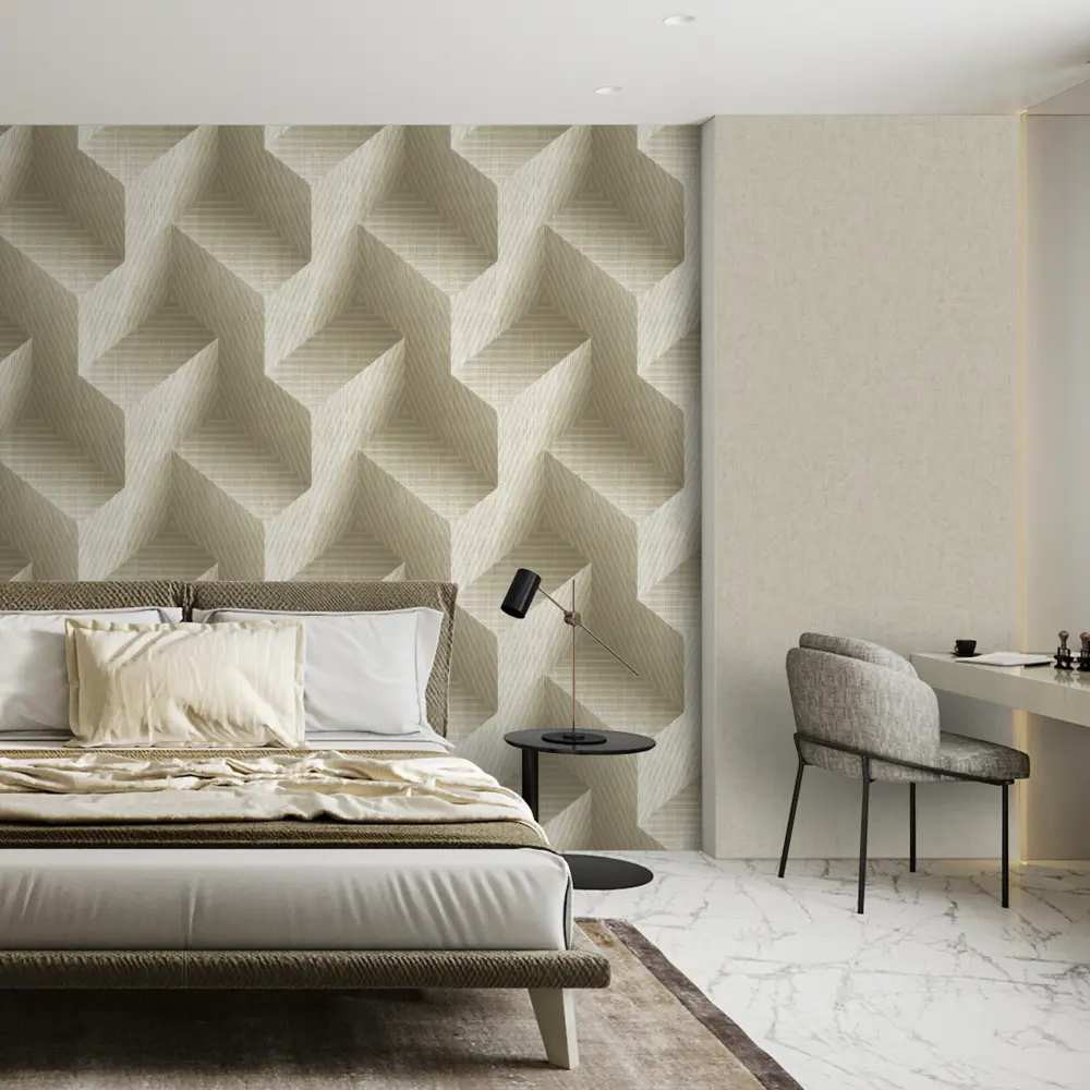 Erismann Rebus: Флизелиновые обои бежевые с рельефной фактурой 89404416 STLM-1564193 - Вид №4