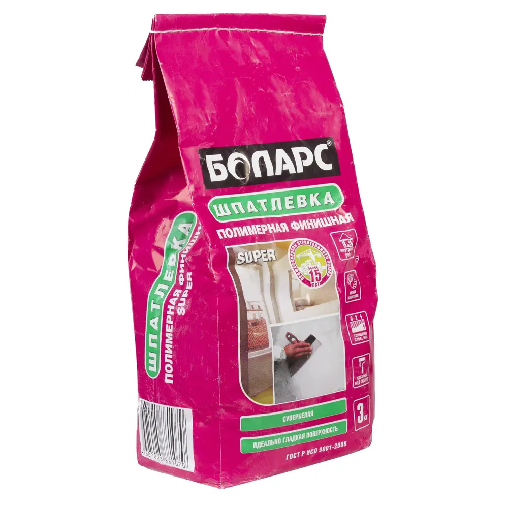Шпаклёвка финишная БОЛАРС SUPER (3 кг) STLM-2074610 - Вид №1