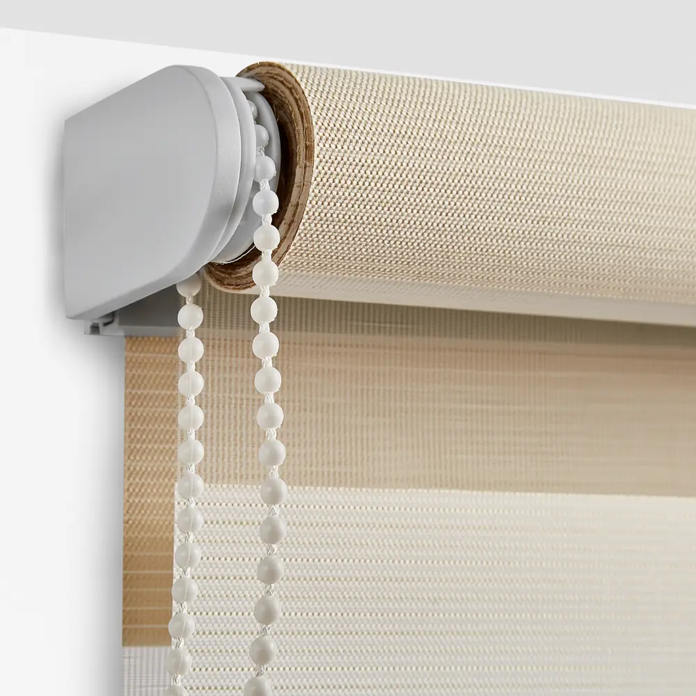 Штора рулонная день-ночь Порто 55x160 см бежево-молочная MIAMOZA STLM-2153946 - Вид №2