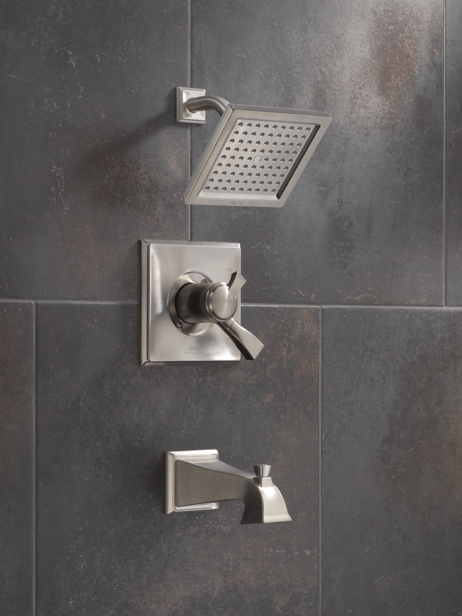 T17451-SS Для ванны и душа Monitor® 17 Series Delta Faucet Dryden Нержавеющая сталь  - Вид №1