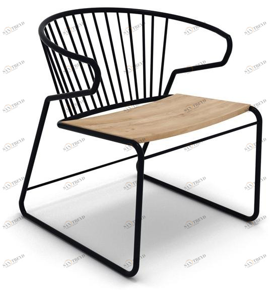 Ethnicraft Санки из металла и дуба  26694 