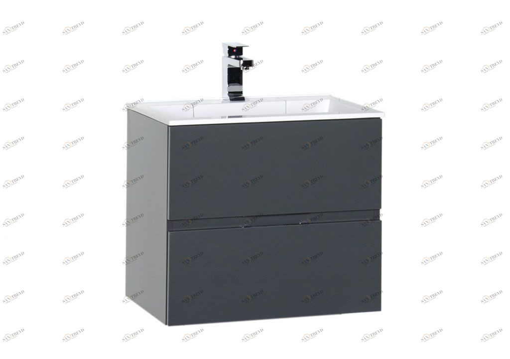 Тумба с раковиной Aquanet Алвита 60 серый антрацит 0018399100181907