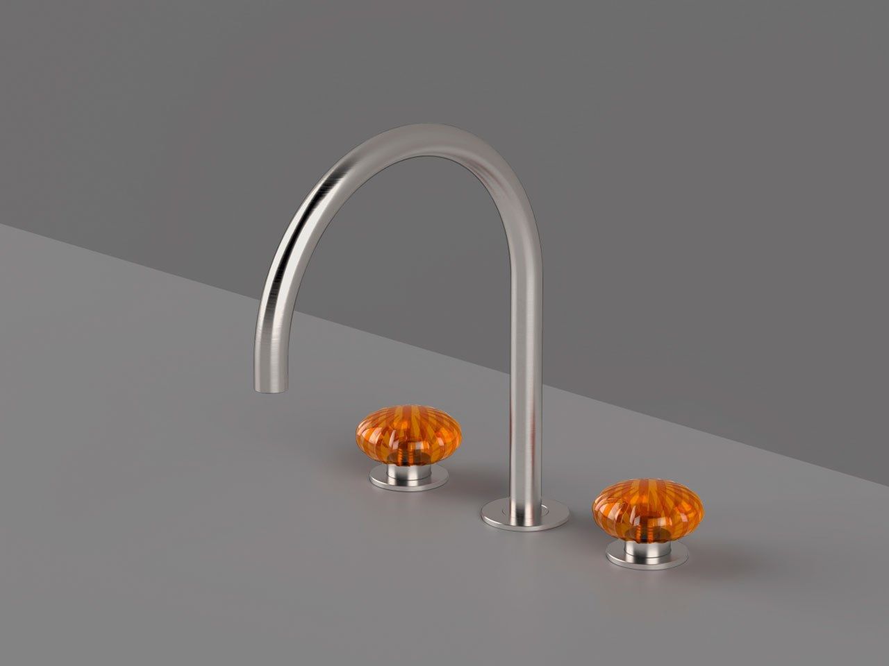 Смеситель для раковины с 3 отверстиями из нержавеющей стали без слива Radomonte Dorin ARCH-00107570 - Вид №4