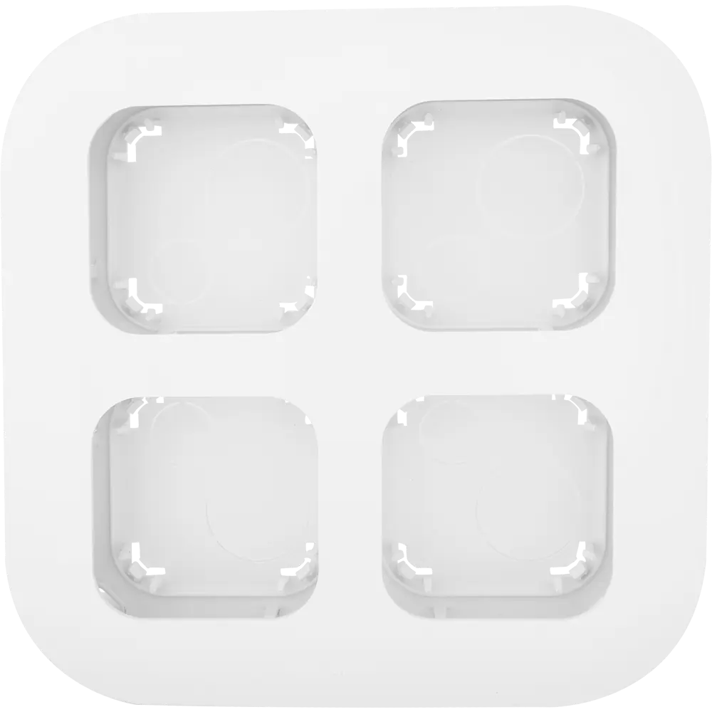 Установочный блок Legrand Quteo 4 поста открытого монтажа, цвет белый STLM-2099624