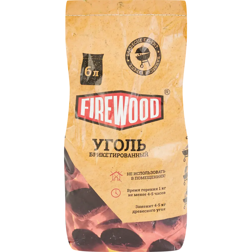 Уголь брикетированный Fire Wood 6 л 86514763 STLM-2180953 Santreyd 