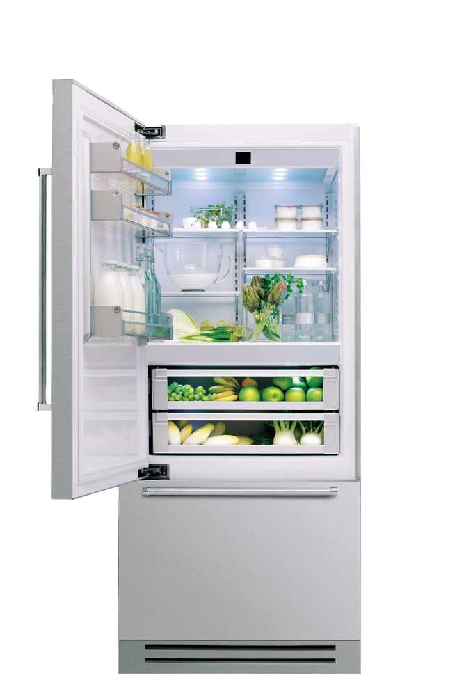 KCZCX 20901L 1 ХОЛОДИЛЬНИК СО ВСТРОЕННОЙ МОРОЗИЛЬНОЙ КАМЕРОЙ С ДВЕРЦАМИ ИЗ НЕРЖАВЕЮЩЕЙ СТАЛИ 90 СМ KitchenAid  - Вид №1