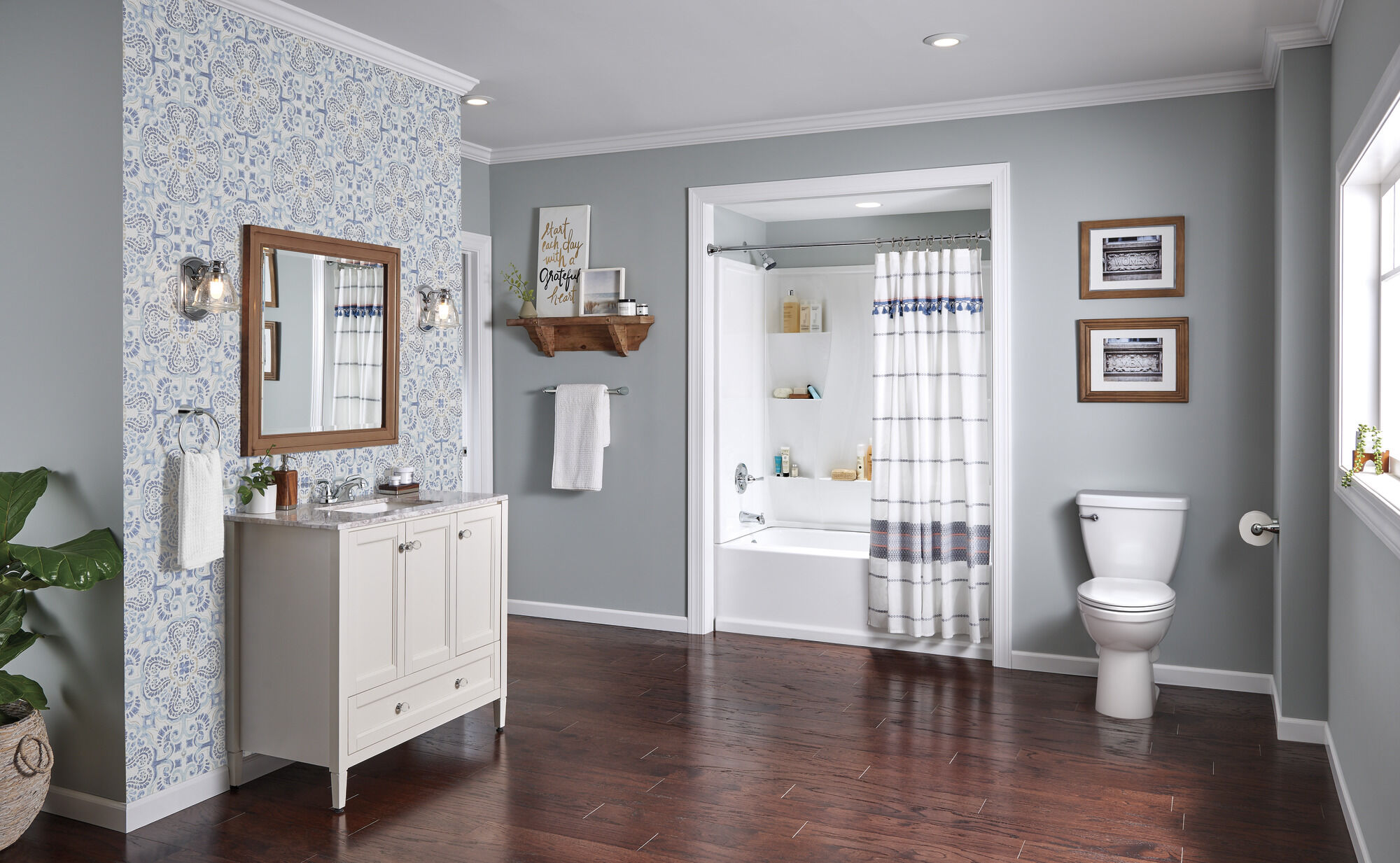 B114900C Ванна с одной ручкой и душ Delta Faucet DELTA Хром - Вид №5