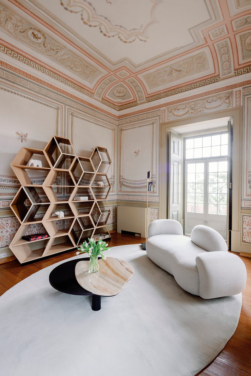 Низкий журнальный столик из дуба и оникса Shadow Greenapple Bordeira ARCH-00111828 - Вид №6