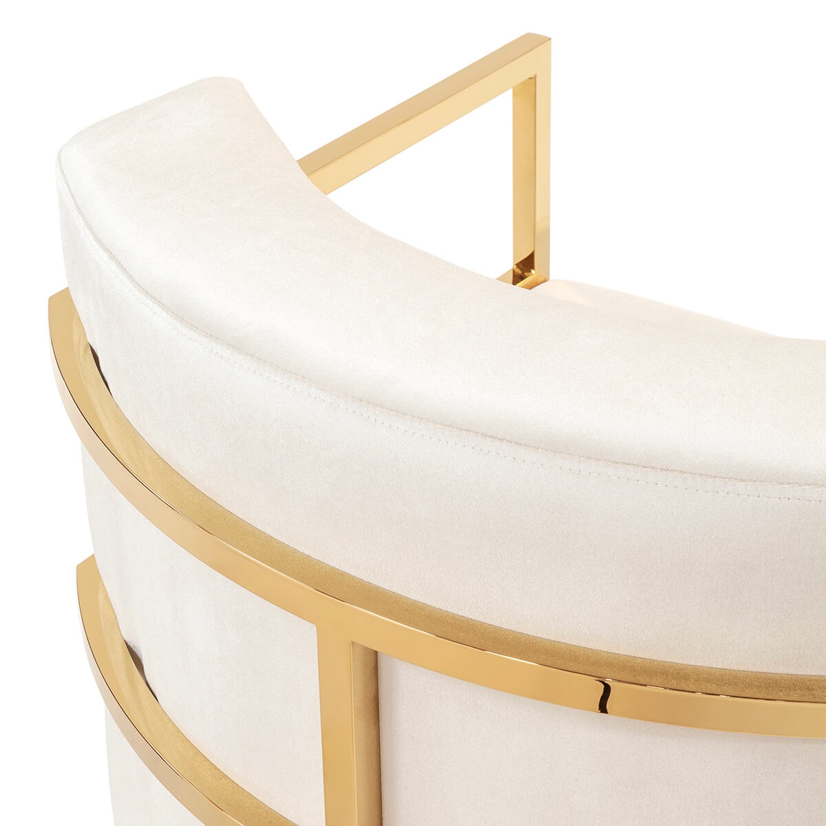 700371-18 ABHIKA КРЕСЛО JUDE WHITE/GOLD  - Вид №6